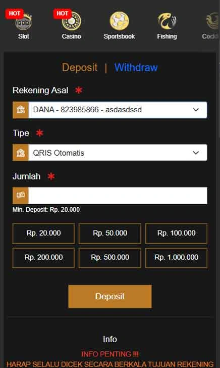 cara deposit Idr01 Slot App On